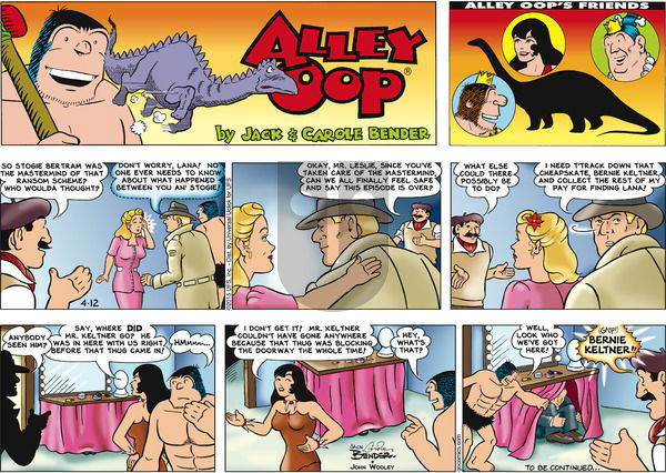 Alley Oop on Sunday April 12, 2015 Comic Strip