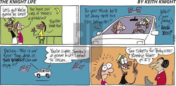 The Knight Life on Sunday February 2, 2014 Comic Strip