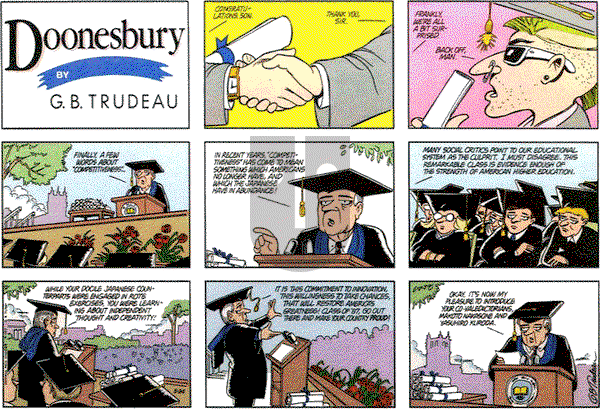 Doonesbury on Sunday May 24, 1987 Comic Strip