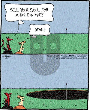 In the Bleachers on Monday December 30, 2019 Comic Strip