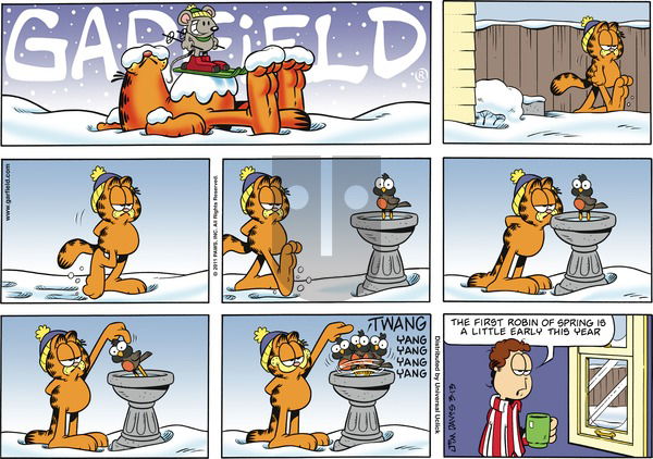 Garfield on Sunday March 13, 2011 Comic Strip