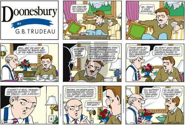 Doonesbury on Sunday April 22, 2001 Comic Strip