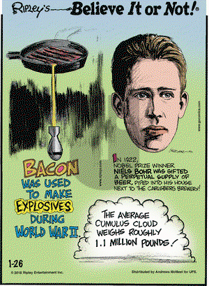 Ripley's Believe It or Not on Friday January 26, 2018 Comic Strip