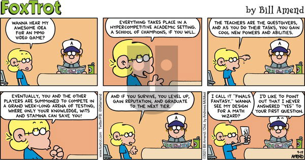 FoxTrot - Sunday September 19, 2021 Comic Strip