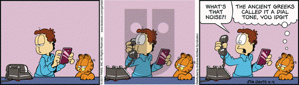 Garfield on Tuesday April 4, 2017 Comic Strip