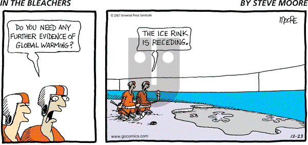 In the Bleachers on Sunday December 23, 2007 Comic Strip