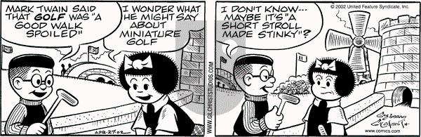 Nancy on Saturday April 27, 2002 Comic Strip