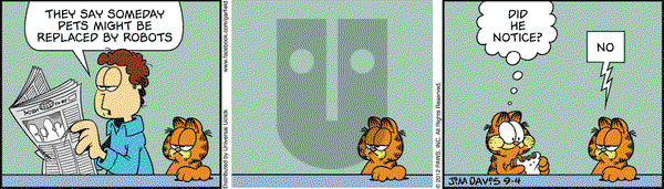 Garfield on Tuesday September 4, 2012 Comic Strip