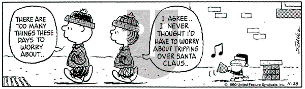 Peanuts on Friday March 1, 1991 Comic Strip