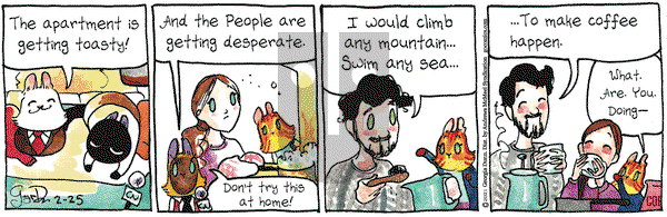 Breaking Cat News on Thursday February 25, 2021 Comic Strip