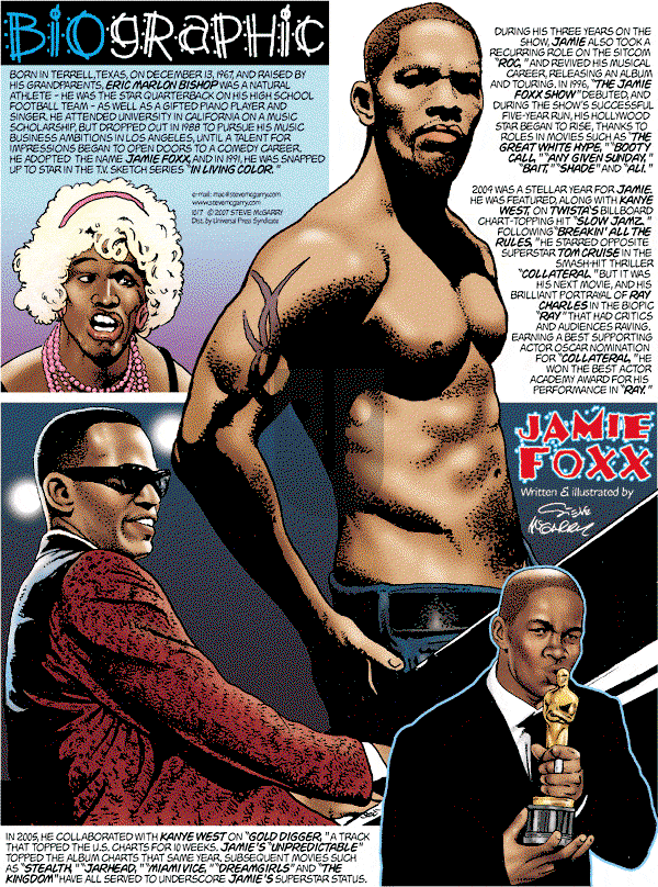 Biographic on Sunday October 7, 2007 Comic Strip