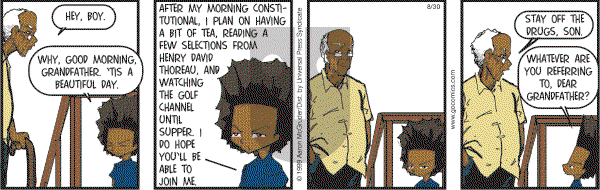 The Boondocks on Wednesday August 30, 2006 Comic Strip