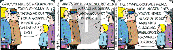 The Born Loser on Tuesday February 14, 2012 Comic Strip