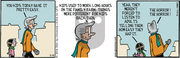 Grand Avenue on Thursday November 13, 2014 Comic Strip