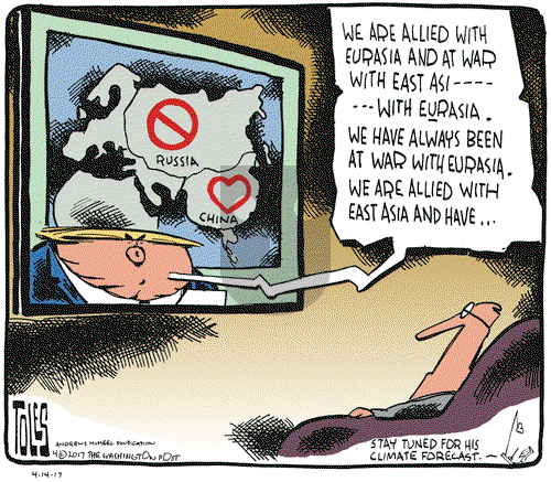 Tom Toles on Friday April 14, 2017 Comic Strip