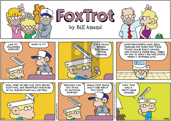 FoxTrot on Sunday October 29, 2006 Comic Strip