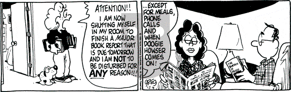 Luann on Tuesday December 4, 1990 Comic Strip