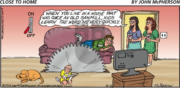 Close to Home on Sunday August 12, 2018 Comic Strip