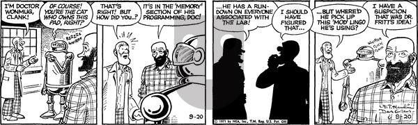 Alley Oop on Monday September 20, 1971 Comic Strip