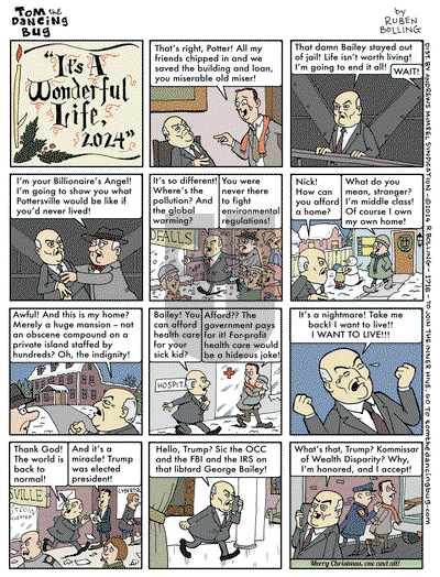 Tom the Dancing Bug on Monday December 16, 2024 Comic Strip