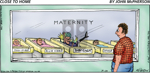 Close to Home on Sunday July 31, 2011 Comic Strip