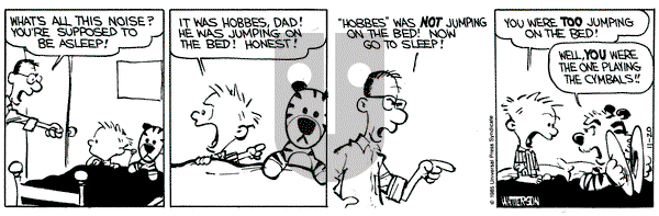Calvin and Hobbes on Wednesday November 20, 1985 Comic Strip