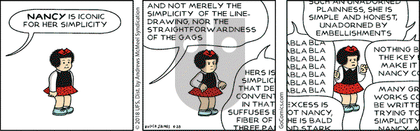 Nancy on Saturday April 28, 2018 Comic Strip
