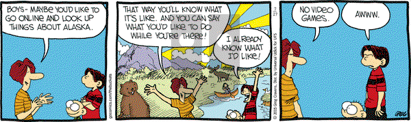 The Buckets on Monday July 27, 2015 Comic Strip