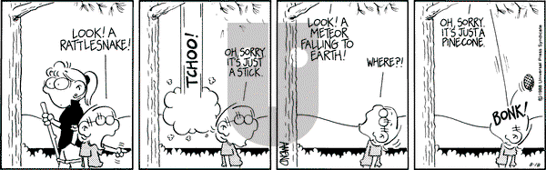 FoxTrot on Thursday August 18, 1988 Comic Strip
