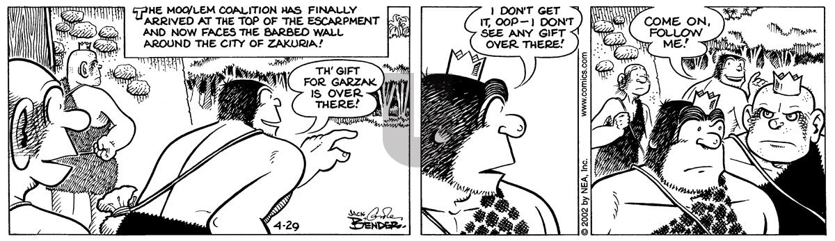 Alley Oop - Monday April 29, 2002 Comic Strip