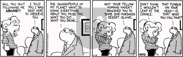 FoxTrot on Tuesday April 28, 1992 Comic Strip