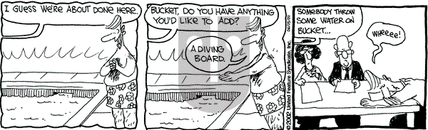 The Buckets on Tuesday June 25, 2002 Comic Strip