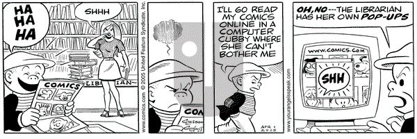 Nancy - Friday April 1, 2005 Comic Strip
