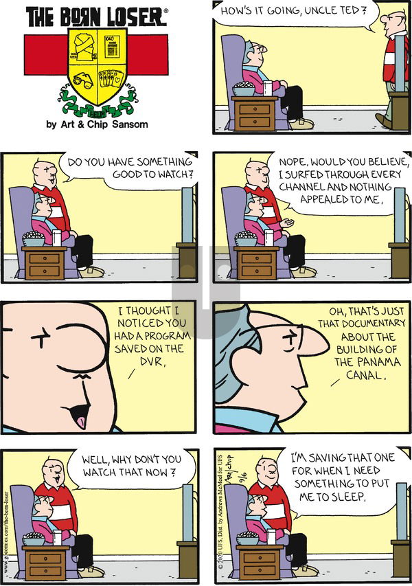 The Born Loser on Sunday September 6, 2020 Comic Strip
