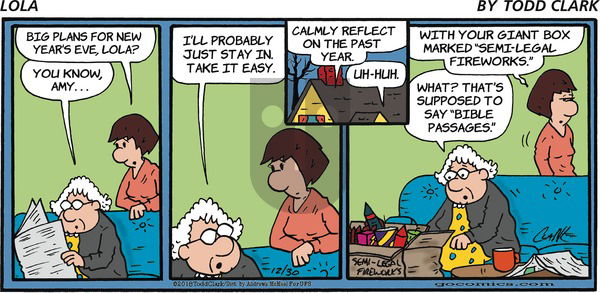 Lola on Sunday December 30, 2018 Comic Strip