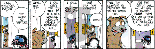 Get Fuzzy on Saturday August 28, 2010 Comic Strip