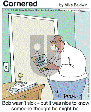 Cornered on Wednesday March 13, 2019 Comic Strip