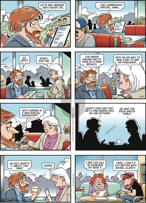 Doonesbury - Sunday April 17, 2022 Comic Strip
