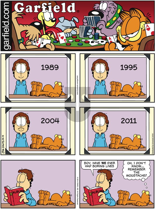 Garfield - Sunday September 14, 2014 Comic Strip