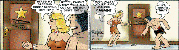 Alley Oop on Saturday October 18, 2014 Comic Strip