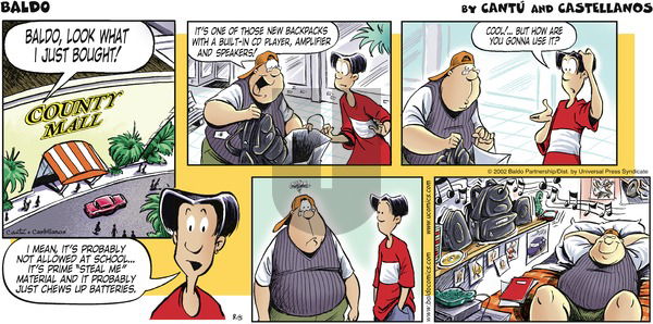 Baldo on Sunday August 5, 2007 Comic Strip