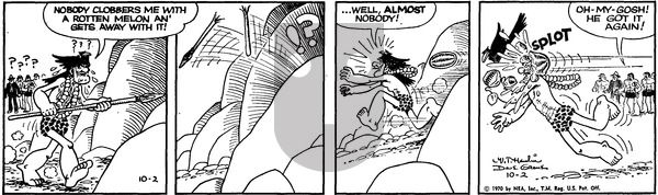 Alley Oop on Friday October 2, 1970 Comic Strip