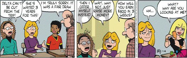 Luann - Wednesday January 14, 2009 Comic Strip