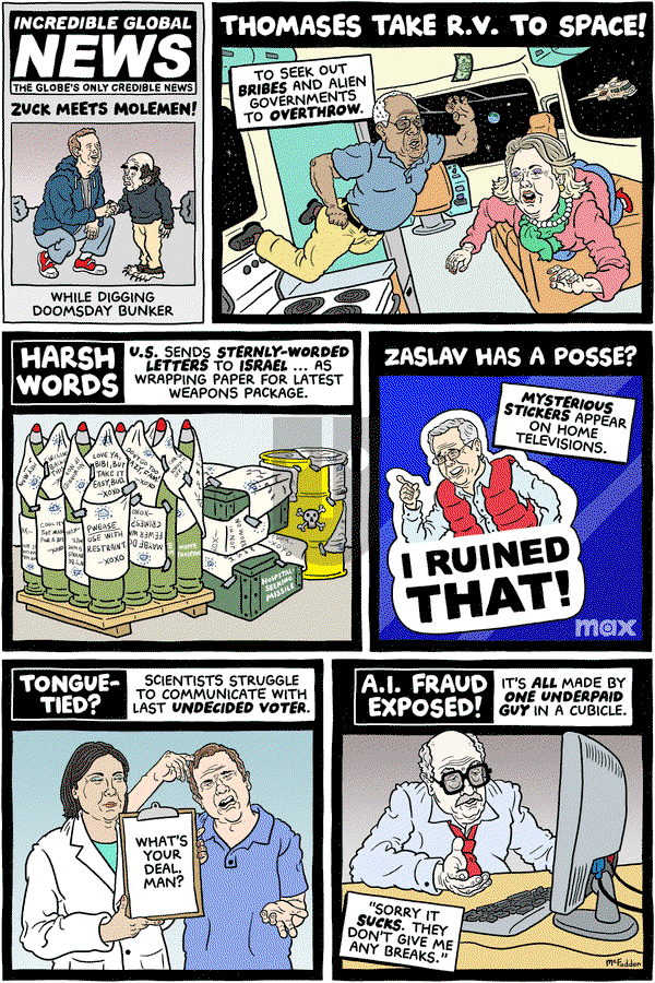 Brian McFadden on Tuesday December 26, 2023 Comic Strip