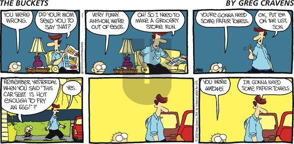 The Buckets on Sunday August 9, 2015 Comic Strip