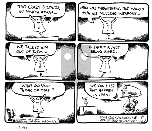 Tom Toles on Tuesday October 23, 2007 Comic Strip