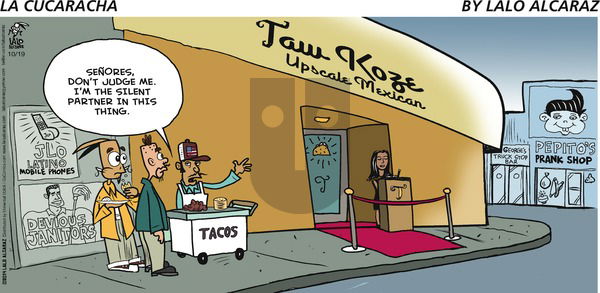 La Cucaracha - Sunday October 19, 2014 Comic Strip