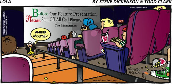 Lola on Sunday August 13, 2006 Comic Strip