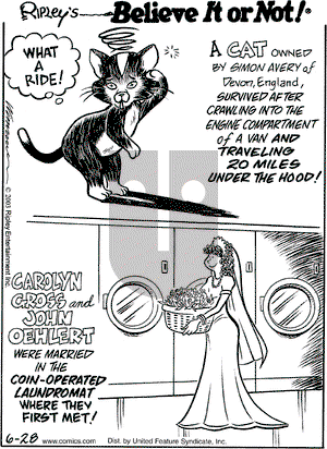 Ripley's Believe It or Not on Saturday June 28, 2003 Comic Strip
