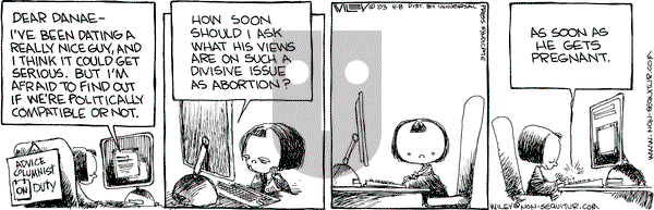 Non Sequitur on Tuesday April 8, 2003 Comic Strip